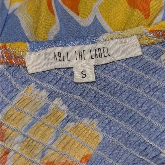 Abel the Label Anthropologie Blue
Flower Maxi Dress | size small - Picture 5 of 7